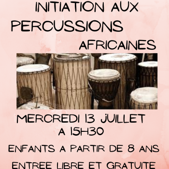 Initiation aux percussions africaines