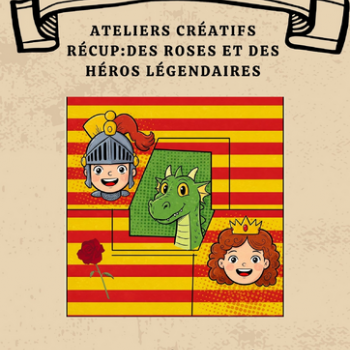 Médiathèque El Mil·lenari de Toulouges :Ateliers créatifs ' récup' Sant Jordi 