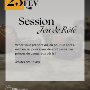 Session jeux de rôle | Médiathèque J. Tastu