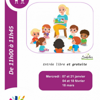  L'heure du conte avec Domily - Médiathèque Alexandre Jardin  de Saleilles 