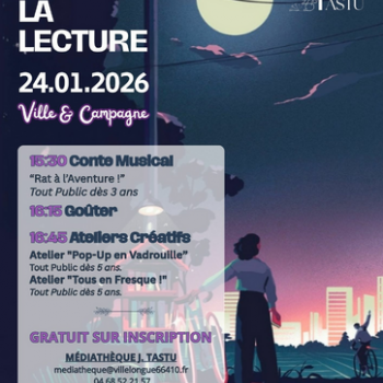 Nuits de la Lecture 2026 | Médiathèque J. Tastu