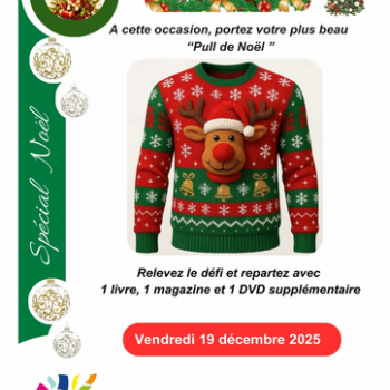 Journée internationale du "Pull de Noël" - Médiathèque Alexandre Jardin de Saleilles