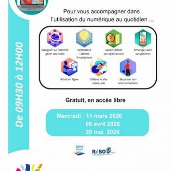 Un conseiller numérique - Médiathèque "Alexandre Jardin" de Saleilles