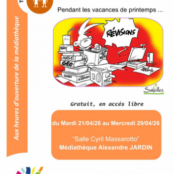 Révisez vos "exams" à la médiathèque Alexandre Jardin !