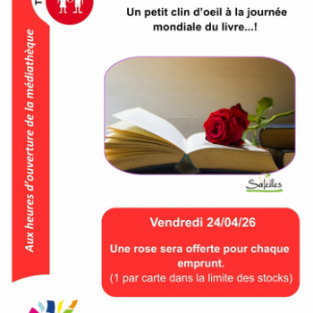 SANT JORDI à la médiathèque Alexandre Jardin !