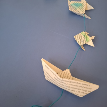 Atelier créatif : mobile poissons - Bibliothèque de Cabestany