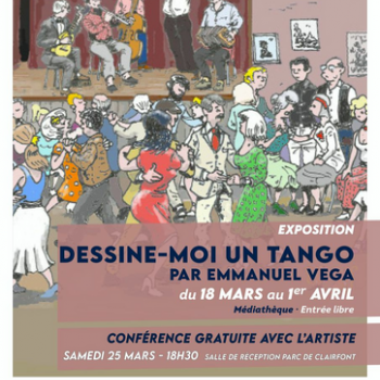 Médiathèque Toulouges - EXPOSITION "Dessine moi un tango"