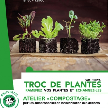 Médiathèque El Mil·lenari Toulouges - PAU I TREVA - TROC DE PLANTES