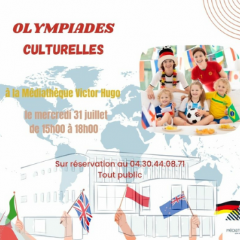 Olympiades culturelles - Médiathèque Victor Hugo - Sainte Marie la mer