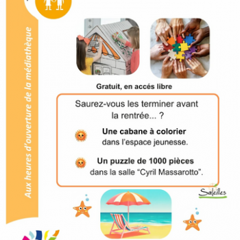 Relevez les défis participatifs pendant l'été - Médiathèque Alexandre Jardin de Saleilles