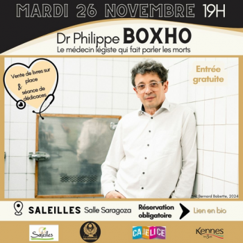 Entretien avec le Dr Philippe BOXHO, le médecin légiste qui fait parler les morts - Bibliothèque de Saleilles