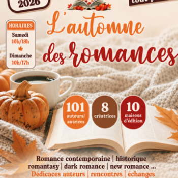 Salon du livre - "L'automne des romances"- Médiathèque Alexandre Jardin de Saleilles