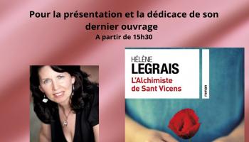  Le Mercredi 30 Novembre Présentation et dédicace du dernier d'Hélène Legrais L' Alchimiste de Sant-Vicens
