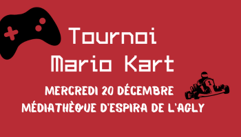 Tournoi Mario Kart à la Médiathèque mercredi 20 décembre