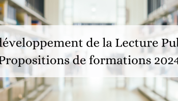 Programme de formations 2024 à destination des agents des bibliothèques du territoire de PMM.