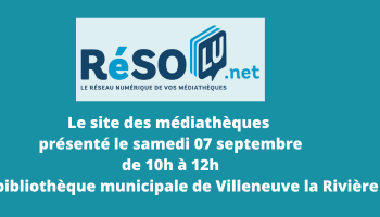 Présentation du site des médiathèques du réseau et des ressources numériques