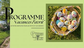 PROGRAMMATION VACANCES D'AVRIL 2025