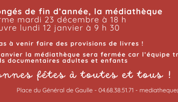 Congés de fin d'année 2025