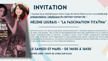 agenda culturel mars - Médiathèque Victor hugo - Sainte Marie la mer