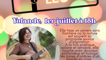 Yolande, sur la scène du mètre carré à la médiathèque de Pézilla la Rivière