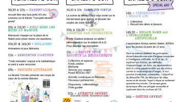 Rencontre d'artiste / Rentrée littéraire / Musique assistée par ordinateur