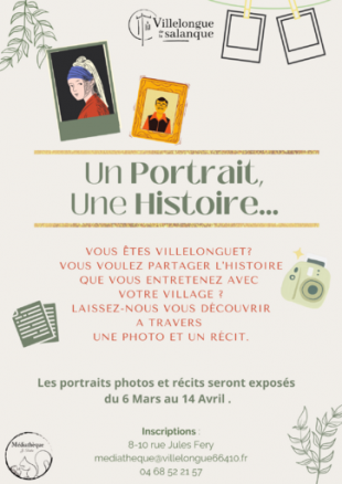 UN PORTRAIT, UNE HISTOIRE