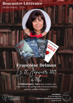 Médiathèque de Villelongue de la Salanque J. Tastu - Rencontre avec Françoise Delmon 