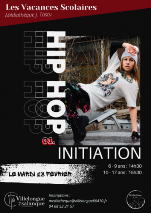 Initiation à la danse Hip Hop à la Médiathèque J. Tastu