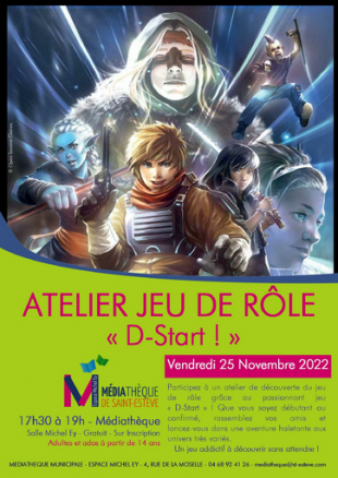 Atelier jeu de rôle "D-Start" à la médiathèque de St Estève ! 