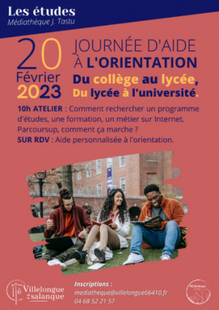 Médiathèque de Villelongue de la Salanque J. Tastu - Journée d'aide à l'ORIENTATION 