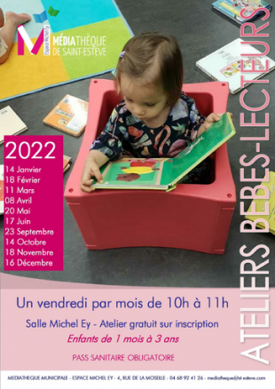 Ateliers Bébés Lecteurs à la Médiathèque de Saint Estève ! 