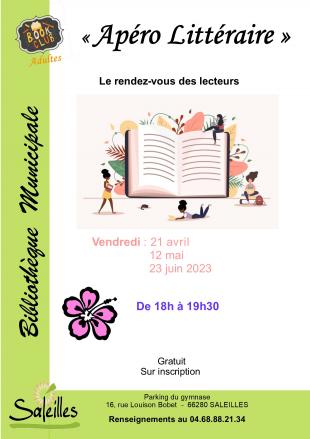 Bibliothèque de Saleilles - L' apéro (virgin) littéraire 