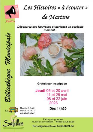 Bibliothèque de Saleilles - Les histoires à "écouter" de Martine