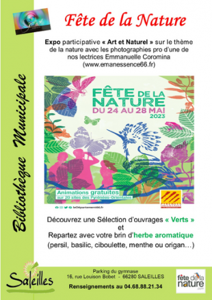 Fête de la Nature à la bibliothèque de Saleilles
