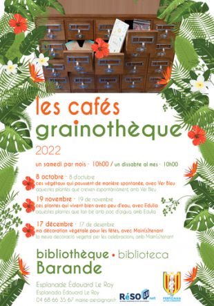 Café grainothèque
Atelier avec l’association Main(s)tenant
