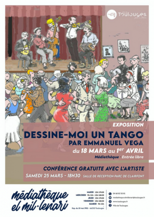 Médiathèque Toulouges - EXPOSITION "Dessine moi un tango"