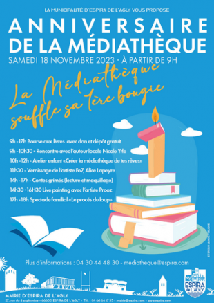 Anniversaire de la médiathèque d'Espira de l'Agly