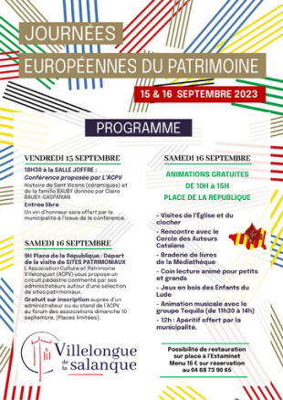 Journée du Patrimoine | Villelongue-de-la-Salanque