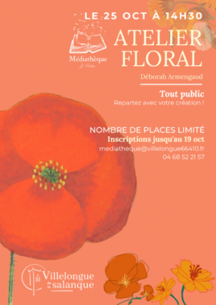 Atelier floral | Médiathèque J. Tastu