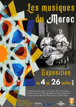 Les musiques du Maroc · exposition de photographies du Musée de Marrakech
dans le cadre des Méditerranée(s)