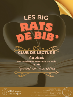 Les Big Rats de Bib' | Club de Lecture | Médiathèque J. Tastu