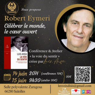 Bibliothèque de Saleilles - Robert Eymeri  "Célébrer le monde, le coeur ouvert"  à la salle polyvalente