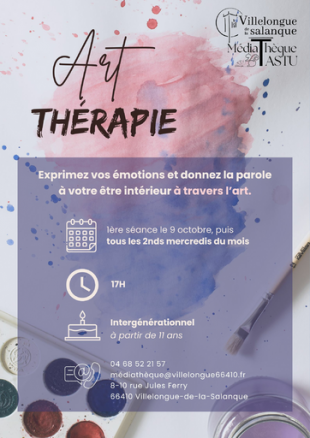 Art-Thérapie | Médiathèque J. Tastu