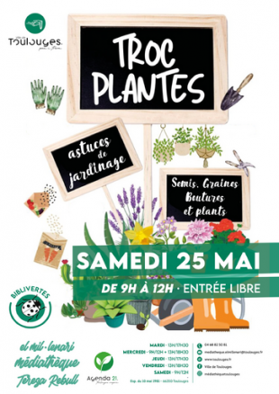 Toulouges El Mil·lenari Médiathèque Teresa Rebull - TROC DE PLANTES PAU I TREVA