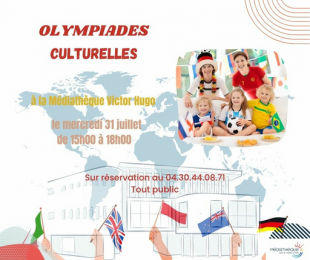 Olympiades culturelles - Médiathèque Victor Hugo - Sainte Marie la mer