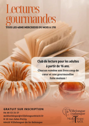 Lectures Gourmandes | Médiathèque J. Tastu