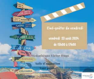 Ciné-goûter du vendredi - Médiathèque Victor Hugo - Sainte Marie la mer