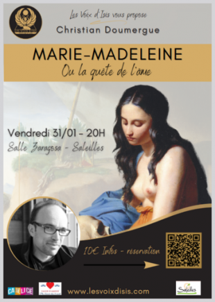 "Marie-Madeleine ou la quête de l'âme" de Christian Doumergue- Bibliothèque de Saleilles-Salle Laurent Zaragosa