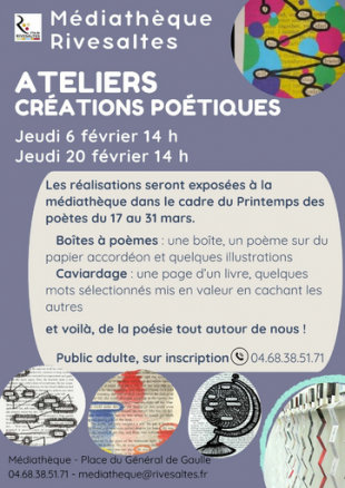 Atelier Créations poétiques