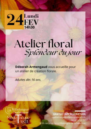 Atelier Floral "Splendeur dur jour" | Médiathèque J. Tastu